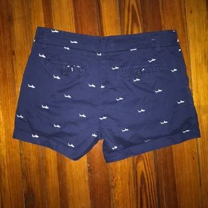 Women’s British Khaki shorts with sharks